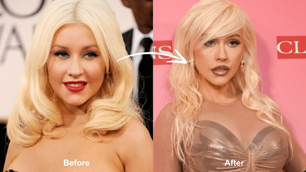 christina aguilera weight loss